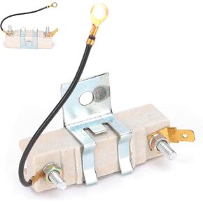 Ceramic Ballast Resistor for 1.5 Ohm Classic Car, Ignition Coil Resistor Metal Ceramic Wear‑Resistance Device