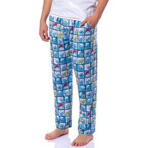 The Smurfs Men's Smurfette Papa Smurf Portrait Lounge Pajama Pants