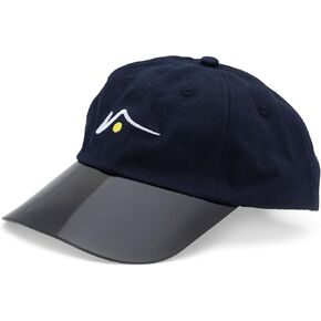 VISTO Unstructured Sports Hat with See-Through Brim – No-Glare UV Protection – 100% Chino Cotton – Adjustable Velcro Strap
