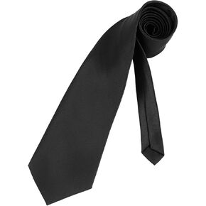 vivinin 2P Ties for Men, Solid Color Tie, Classic Standard Size Neck Tie for Business, Graduation, Office, Party and Wedding