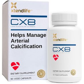 مكمل صحة القلب Xtendlife CX8 - مكمل صحة القلب مع فيتامين K2 ونبق البحر وفيتامين د - تركيبة عالية الفعالية لدعم القلب والأوعية الدموية الأمثل