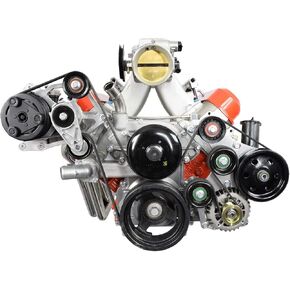 ICT Billet A/C Compressor Alternator and Power Steering Bracket Compatible with LS Truck OEM Fox Body Kit LS Swap Mustang 551795-3