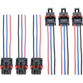 Mtsooning 6PCS Pulse Power Plugs Pigtail Connector Replacement for Polaris Plug 2018 2019 2020 2021Ranger XP 1000 / RZR/Pro RS1 General Bus Bar Harness Pigtail Connectors Yellow