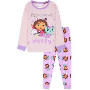Gabby’s Dollhouse Girls Pajamas Set, 2-Piece Nightwear, Soft PJs for Kids