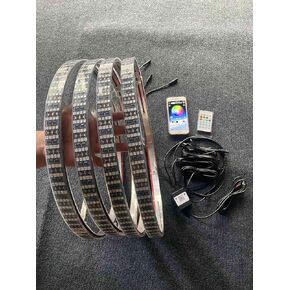 15.5 "صفًا رباعي الصفوف يطارد العجلات للمركبات على الطرق الوعرة. مع وضع الموسيقى ، RGB Dream Color ، سلسلة مطاردة Flow.
