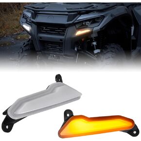 SAUTVS LED Front Bumper Lights for Can-Am Outlander 500 700 PRO 23-25, Front Fascia Accent Auxiliary Lamp DRL Sequential Turn Signal Light for Can Am Outlander 500 700 PRO 2023 2024 2025 Accessories
