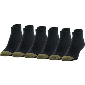 GOLDTOE Women's Henley Tab No Show Socks, 6-Pairs