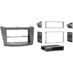 Metra 99-7514B Single or Double DIN Installation Dash Kit for 2010 Mazda 3, Painted Matte Black to Match Dash (Black)