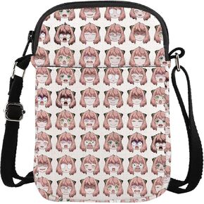 TGBJE Anime Character Crossbody Purses Bag Anime Girl Gift Anime Family Fans Merchandise Messenger Bags Anime Lovers Gift (Pink girl anime CB)