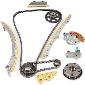 Timing Chain Kit with VVT Camshaft Adjuster Compatible with Honda Accord 2008-2012 Acura ILX 2013-2015 TSX 2009-2014 Civic 2012-2015 Crosstour 2012-2015 CR-V CRV 2010-2014 2.4L 14510R40A01