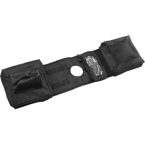 Motoforti Universal ATV Tank Saddle Storage Bag, Waterproof Phone Bag Pocket Bag, 600D Oxford Cloth, Black, 1 Pcs