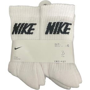 Nike Cushioned 6pk Crew Socks (Boys/XS?5-7)