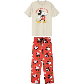 Disney Mickey Mouse Character Print Men's 2-Pack Pajama Set