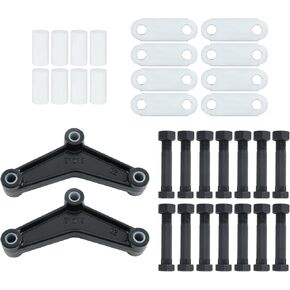 GXYWADY Double Eye Spring Tandem Trailer Axle Suspension Kit Includes Equalizer Kit/Release Kit/Nylon Bushings
