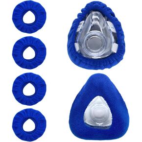 بطانات قناع كبيرة من Nataku 4 عبوات متوافقة مع أقنعة Resmed F20 CPAP 'Cushion Cushion Mask القابلة لإعادة الاستخدام المريحة ، وتمتص زيوت الوجه والرطوبة لتحسين راحة ارتداء القناع (كبيرة)