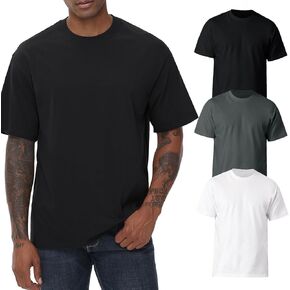 Mens Cotton T Shirts Short Sleeve Crew Neck Basic T-Shirt Essentials Crewneck Cotton T-Shirts Tees for Men