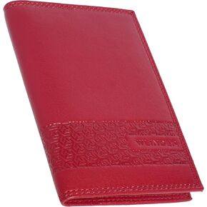 Genuine Leather Passport Holder - Stylish and Durable Passport Cover - Passport Holder for Men and Women with Multiple Card Slots (Black)