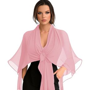 Chiffon Scarf,Soft Breathable Chiffon Shawls and Wraps,Silky Women's Hijab for Evening Dresses Wedding Bridal Scarves