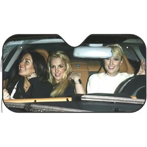 Funny Windshield Sun Shade for Car Sunshade for Car Windshield Covers Blocks UV Rays Automotive Interior Sun Protection 51 x 27.5 in