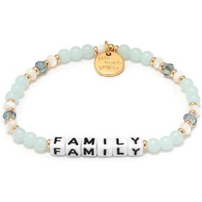 Family Bracelet, The Original Word Bracelet, Made with Colorful Beads and Plated Brass Hardware, Handcrafted Design & Positive Message, Size XS