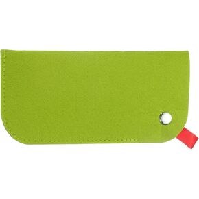 HARFINGTON 2pcs Soft Eyeglasses Bag Portable Felt Glasses Case Sunglasses Storage Pouch Case Holder, Dark Grey