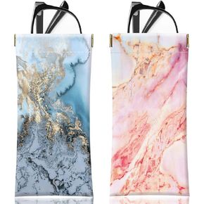 Glasses Case Sunglasses Eyeglass Glasses Case Soft PU Leather Portable Squeezing Glasses Bag for Men Women Girls in Kuwait