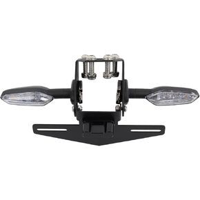 Tail Tidy Kit for ninja400 Z400 Ninja 250 Ninja 500 2018-2025 Fender Eliminator Kit equipped foldable License Plate Holder, License Plate Light, PLUG&PLAY Turn Signal Lights (Clear)