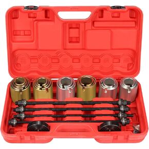26pcs Universal Press and Pull Sleeve Kit Bushes Bearings Kit Bushing Installation and Removal Tool Set