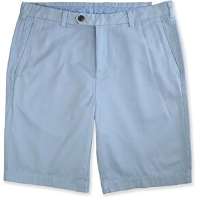 Brooks Brothers Mens 10" Inseam Garment Dyed Flat Front Casual Chino Shorts, (38W, 97647 Winter Sky Blue)