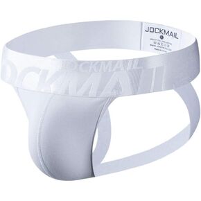 JOCKMAIL Mens Jockstrap Briefs Athletic Jockstrap Cotton Seamless Thongs Underwear