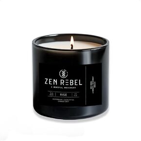 Aromatherapy Candle Focus - Daytime Citrus Blend with Ginger and Lemongrass - Natural Soy Candle for Productivity and Relaxation, Gift Candles for Men and Women