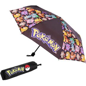 Pokemon Automatic Umbrella for Adults Teens Kids - Folding Telescopic Umbrella Lightweight Travel School Work - Pokémon Gifts
