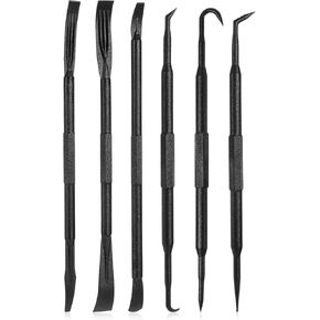 6 PCS Non-Marring Pick and Prybar Set, Automotive Pick Set, Upholstery Protect Tool, Pick Tool for Removal and Replacing Gaskets, Audio Equipment, Oil Seals, O-Rings, Small Part
