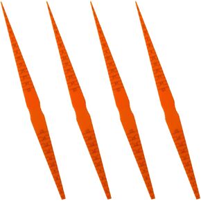 Plastic Car Door Panel Gap Alignment Gauge, Tapered Feeler Measuring Tool for Auto Body, Snake Ruler Tool for Most Vehicles (2PCS)