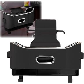 2025 New Back Seat Car Organizer, Multifunctional Seat Back Storage Box, Universal Car Tissue Holder, Five-in-one Multifunctional Storage Box (Black)