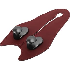 1 Pcs Universal Car Seat Headrest Hook for Most Car, SUV, Truck Car Seat Back Organizer Hooks Sturdy Faux Leather Metal Black 7.17"x3.94"