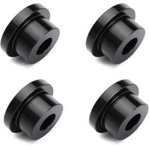 Solid Billet Handlebar Riser Bushings, Stabilizer Bar Bushing for Harley Softail Dyna FXR FX Sportster 1984-2016 (Black)
