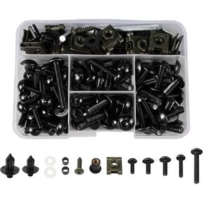 Green Motorcycle 190PCS Fairing Bolt Kit Body Screws Outer Shell Screw Assembly Universal Sportbike Parts in Saudi Arabia