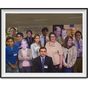 Michael Scott's Photoshopped Dunder Mifflin Group Photo - 11" x 14"