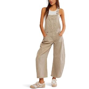 Free People Women's Good Luck Overall, Cobblestone