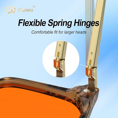 Goiteia Blue Light Blocking Glasses-Orange/Pink/Red Blue Light Glasses for Men Women, Easier Sleep and Migraine Relief in Kuwait