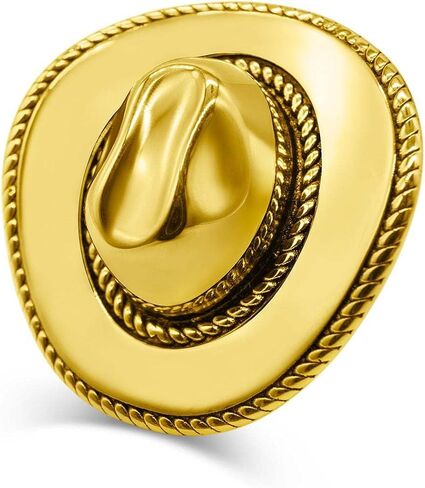 Western Cowgirl Hat Statement Open Ring for Women Cowboy Fancy Dress Costume Adjustable Expandable Finger Rings Bands Boho Rodeo Jewelry Gifts in Kuwait