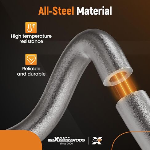 MaxPeedingRods تم تحديث أنبوب التغذية والتنزه التوربو Ford F250 F350 F550 6.0L شاحنات الديزل 2003-2007 ، 904-192 in Kuwait