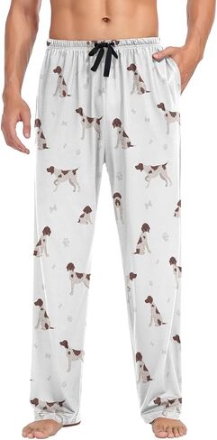 Mens Pajama Pants German Shorthaired Pointer Men's Pajama Bottoms Sleep Lounge Pj Pants for Men S in Kuwait
