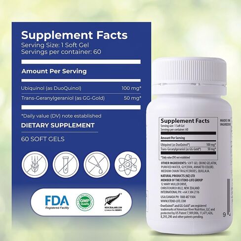 مكمل صحة القلب Xtendlife CX8 - مكمل صحة القلب مع فيتامين K2 ونبق البحر وفيتامين د - تركيبة عالية الفعالية لدعم القلب والأوعية الدموية الأمثل in Kuwait