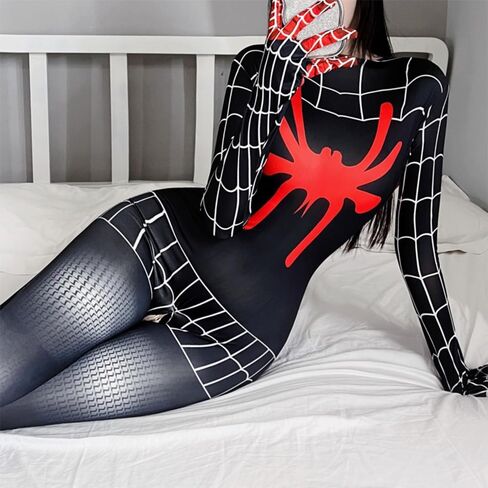 Women's cosplay Super Spider Girl Hero Teddy Underwear Japanese Anime One Piece Tight Top in Saudi Arabia