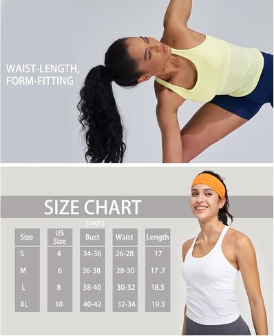 Seamless Ribbed Workout Racerback Tank Tops with Built in Shelf Bra for Women in Saudi Arabia
