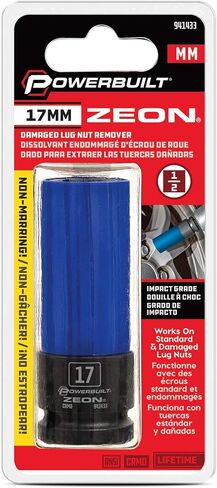 Powerbuilt 13/16 in. Zeon Lug Nut Socket Set for Damaged Lug Nuts - 941431M in Saudi Arabia