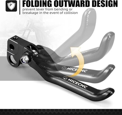 Brake Levers Folding Front Rear Brake Levers Compatible with Surron Light bee X/S/ L1E Motorcycle Aluminum CNC Brake Lever Compatible with Segway X160 X260 See Fitment in Saudi Arabia