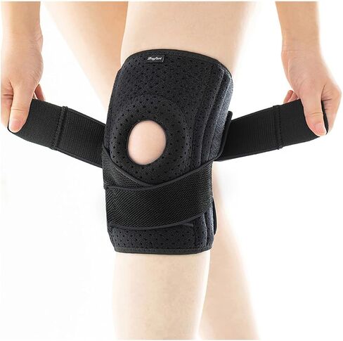 DOUFURT Knee Brace with Side Stabilizers for Meniscus Tear Knee Pain ACL MCL Injury Recovery Adjustable Knee Support Men and Women in Saudi Arabia